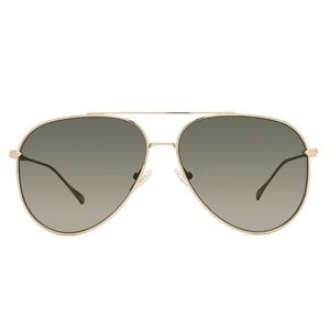 DIFF Nala Gold Polarized Sunglasses NWOT